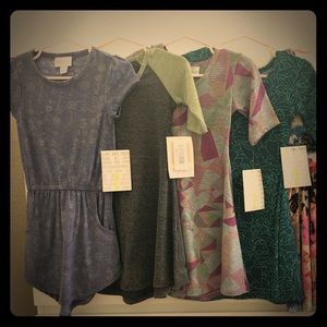Toddler girl Lularoe dress bundle